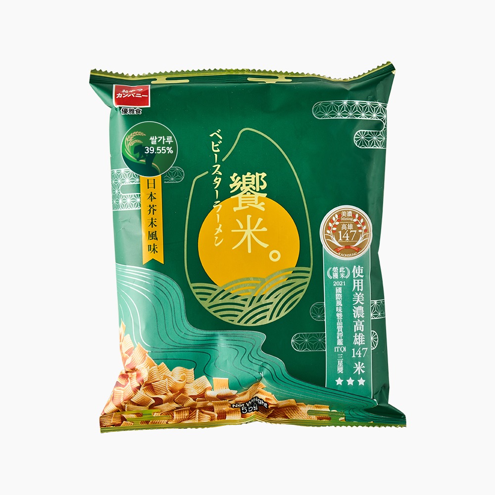 [베이비스타] 쌀 라면과자 와사비향 55g